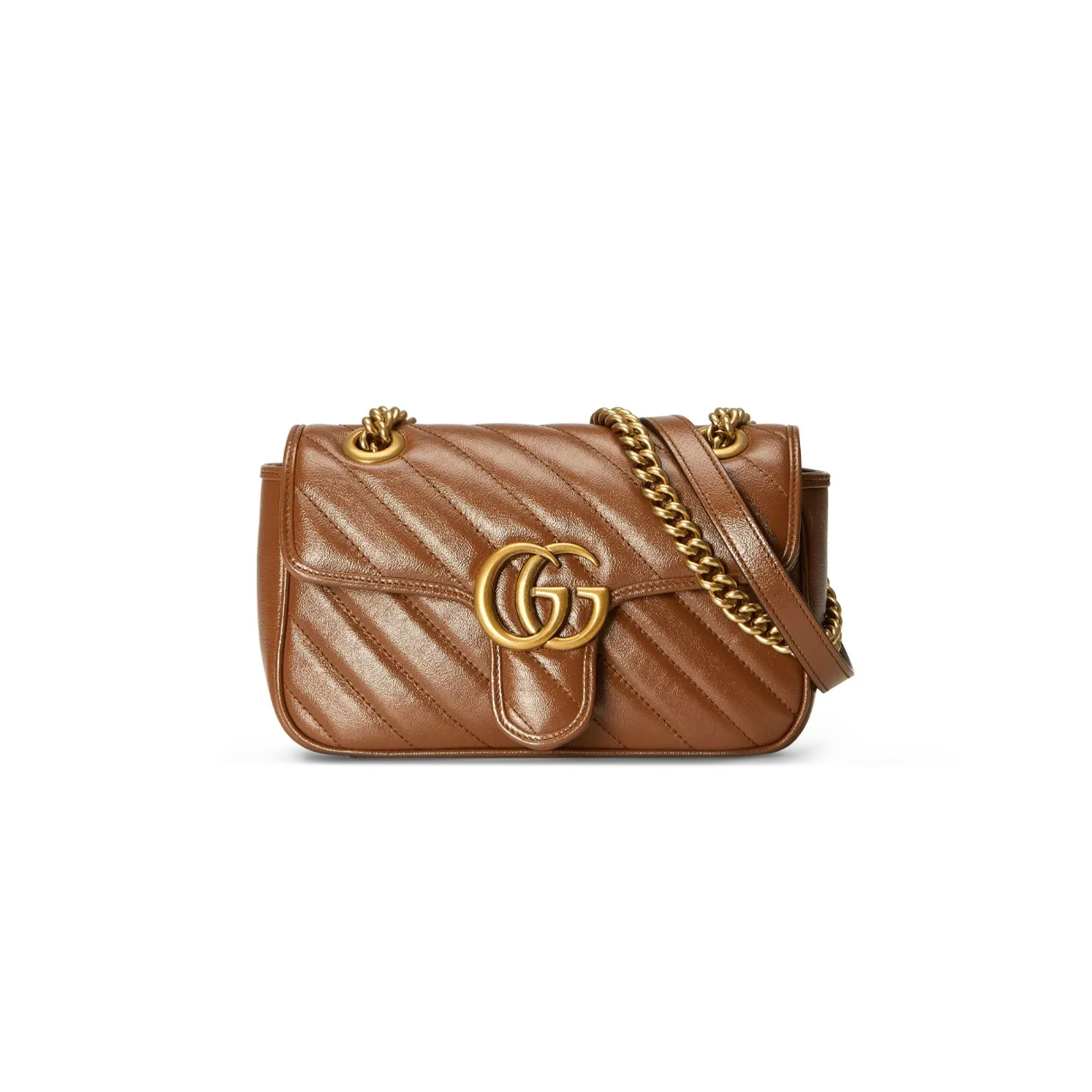GUCCI GG MARMONT MINI MATELASSÉ SHOULDER BAG 446744 (22*13*6cm)